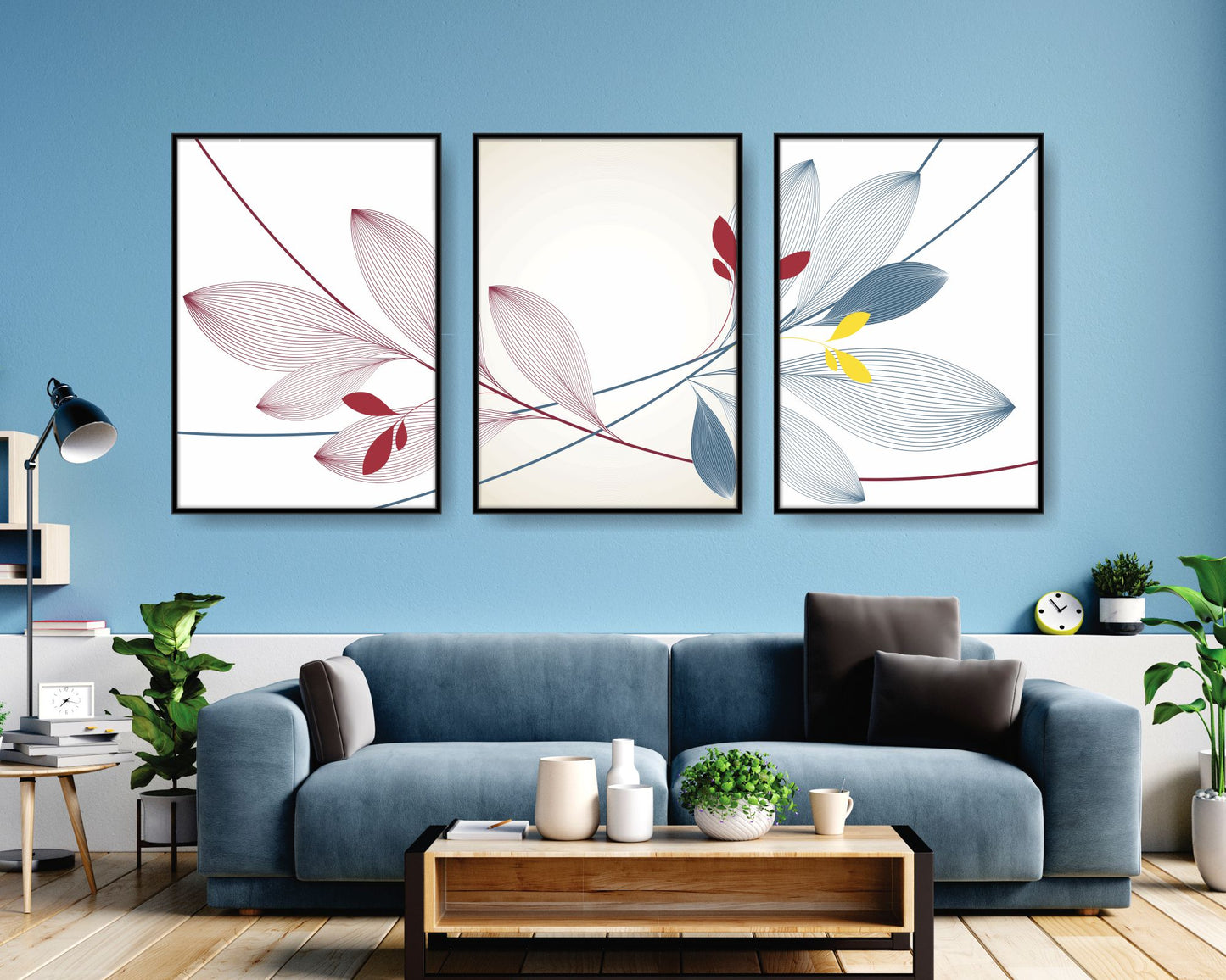 Floral and tropical floral wall art. Tropical leavs print.