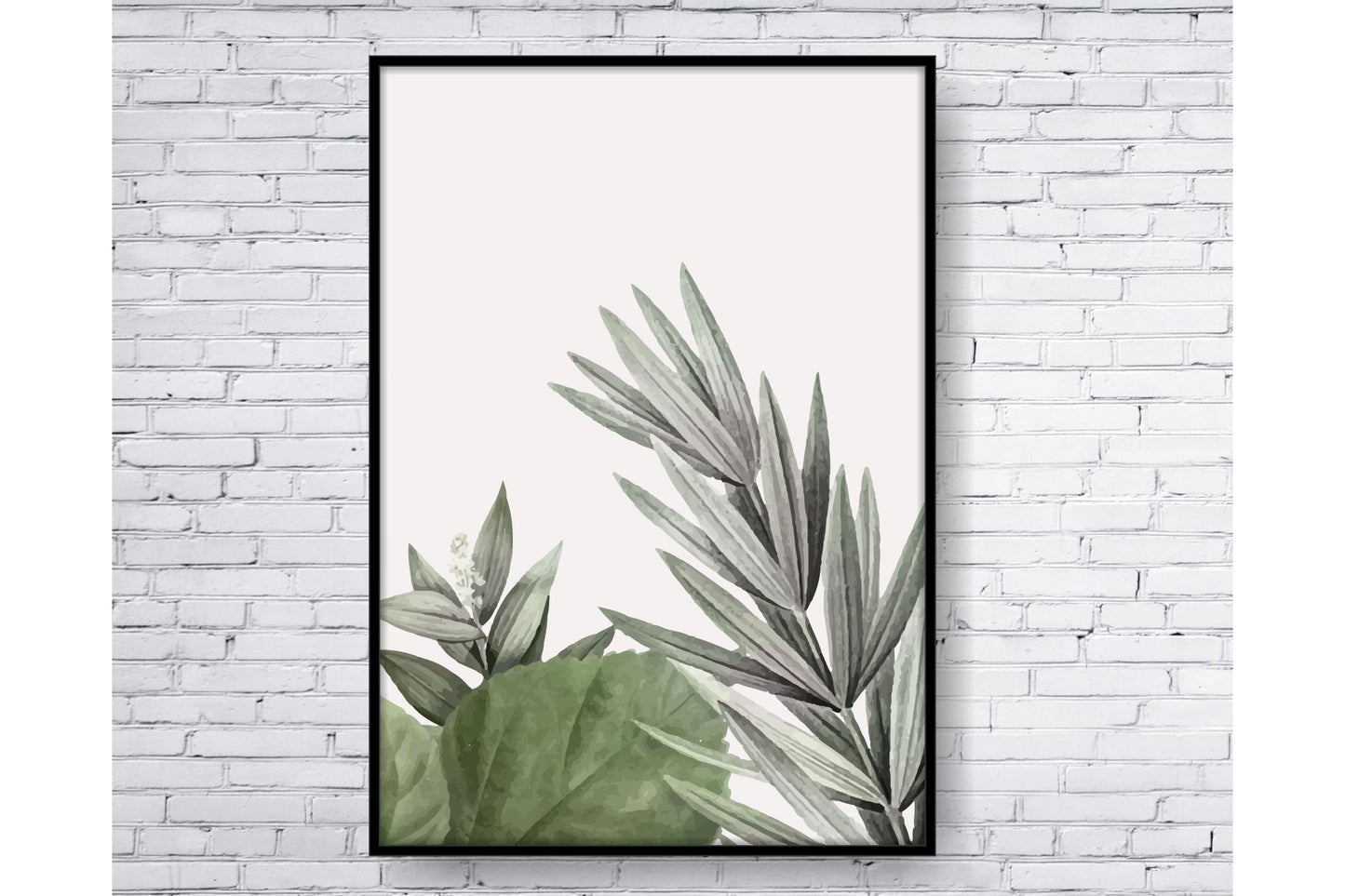 Floral and tropical floral wall art. Tropical leavs print.