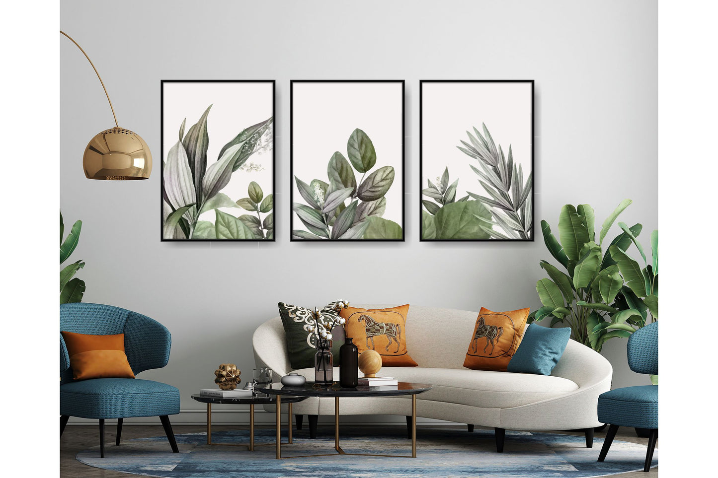 Floral and tropical floral wall art. Tropical leavs print.