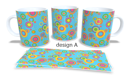 Colourfull Coffee and Tea Mug. Coffee Cup. Tea Mug. 