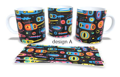 Colourfull Coffee and Tea Mug. Coffee Cup. Tea Mug. 