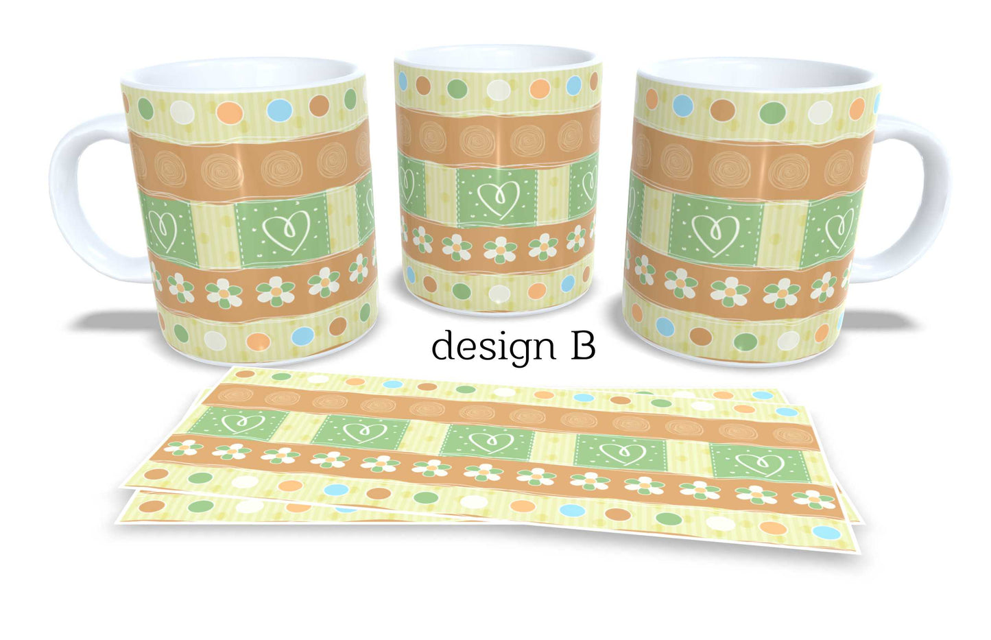 Set of 2 Coffee and Tea Mugs.