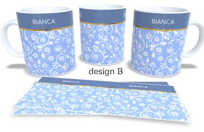 #221 Personalized Colourfull Coffee and Tea Mug. Coffee Cup. Tea Mug. Full colour sublimated