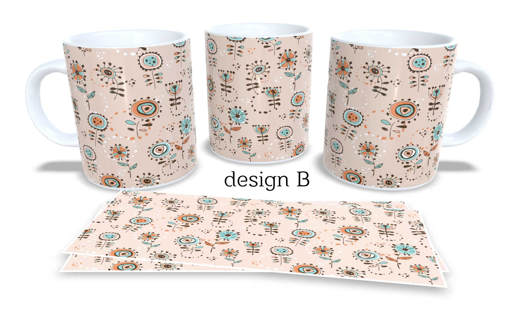 Set of 2 Coffee and Tea Mugs.