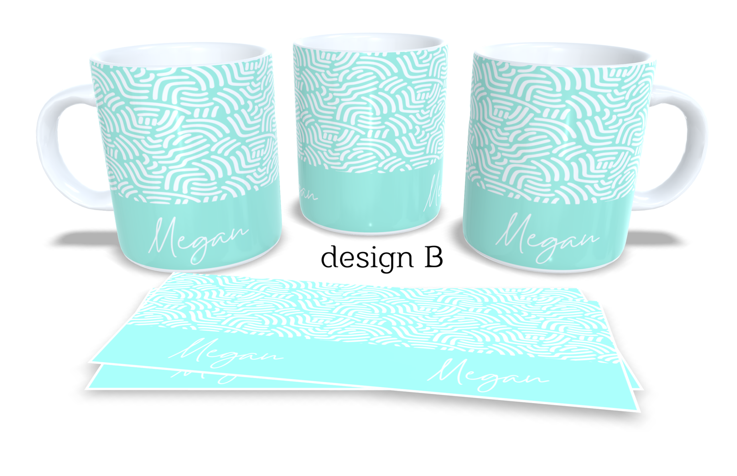 #231 Personalized Colourfull Coffee and Tea Mug. Coffee Cup. Tea Mug. Abstract shapes. Full colour sublimated