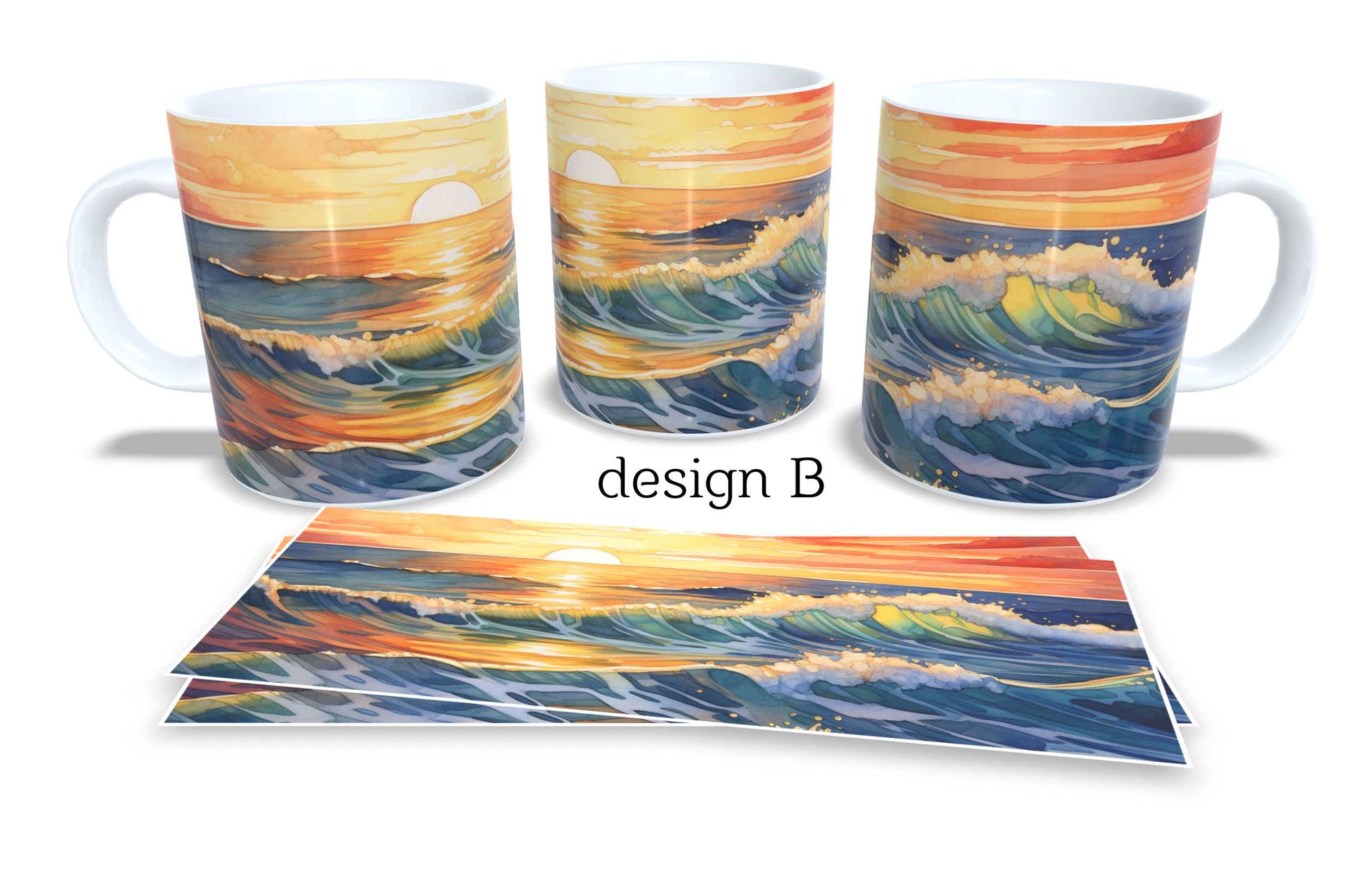 Set of 2 Coffee and Tea Mugs.