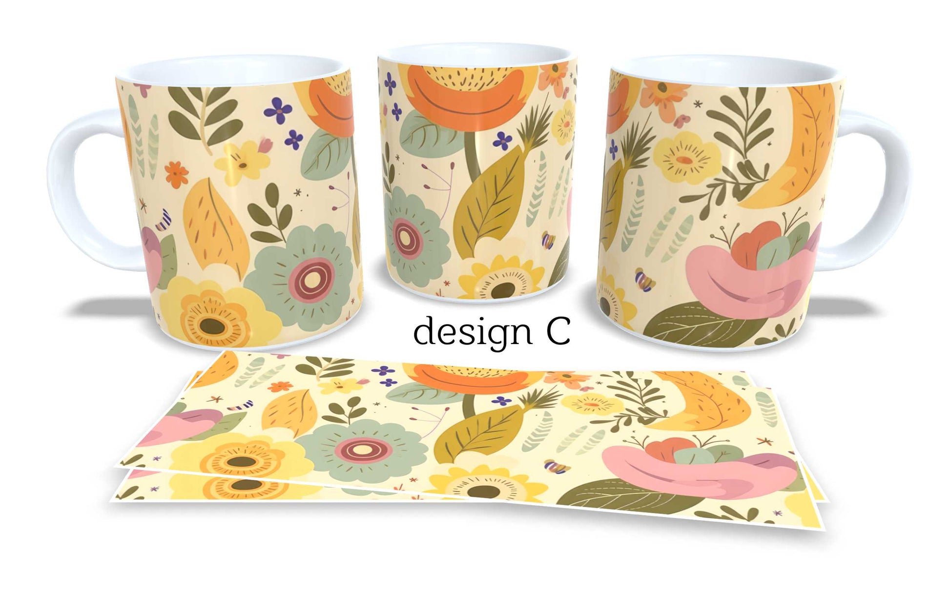 Set of 2 Coffee and Tea Mugs.