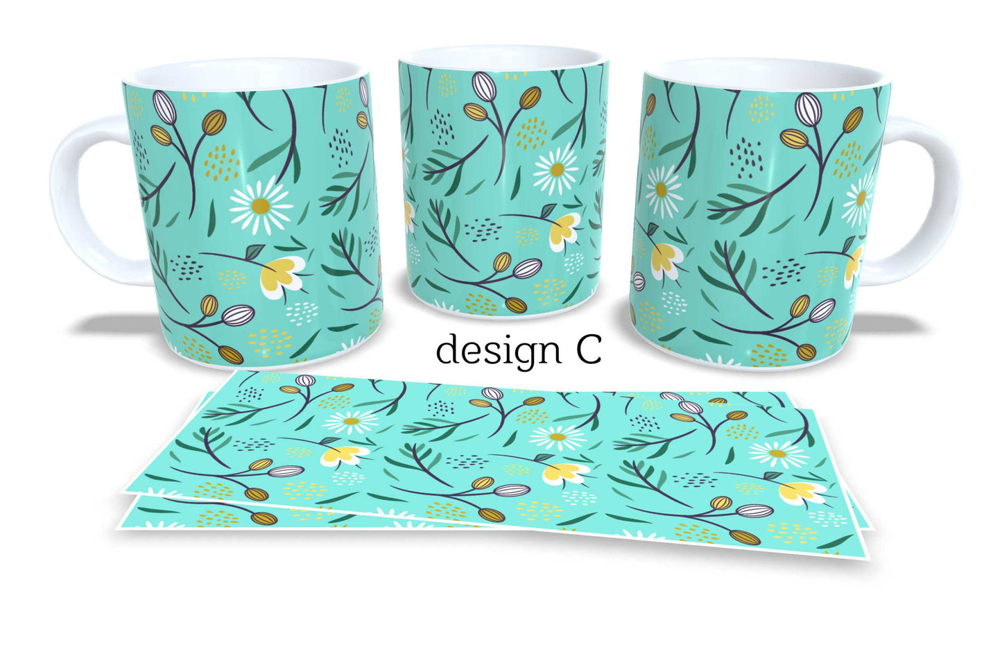 Set of 2 Coffee and Tea Mugs.