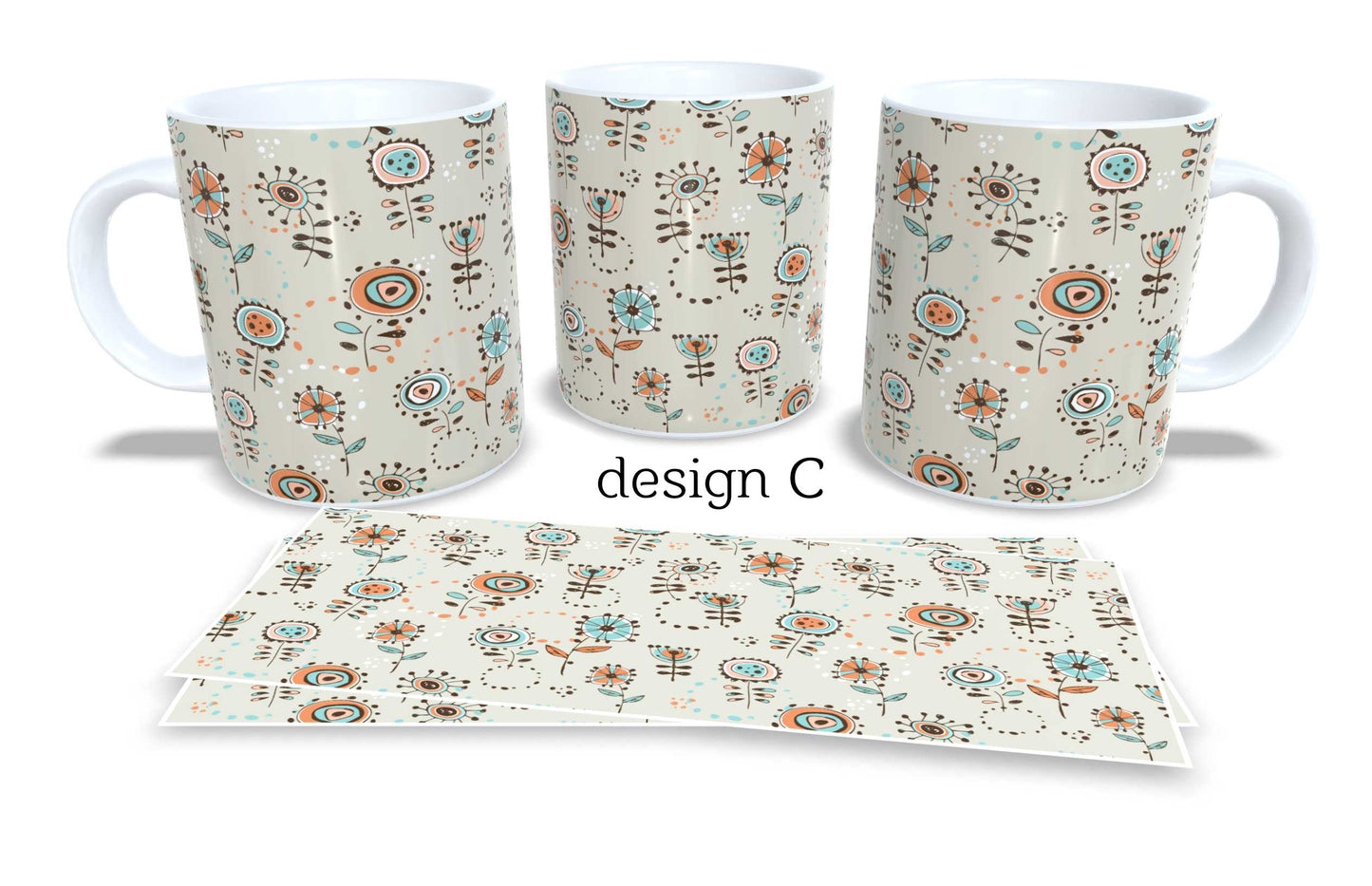 Set of 2 Coffee and Tea Mugs.