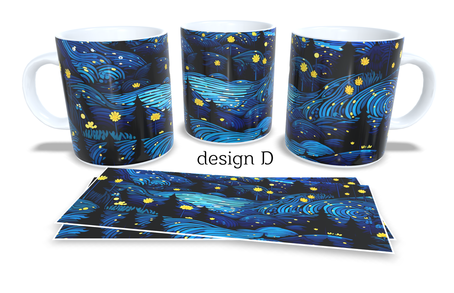 #244 Colourfull Coffee and Tea Mug. Coffee Cup. Tea Mug. Abstract stay sky. Full colour sublimated