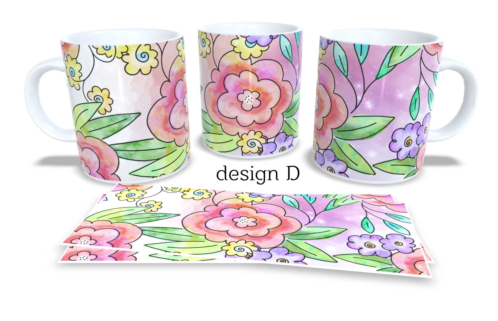 Set of 2 Coffee and Tea Mugs.