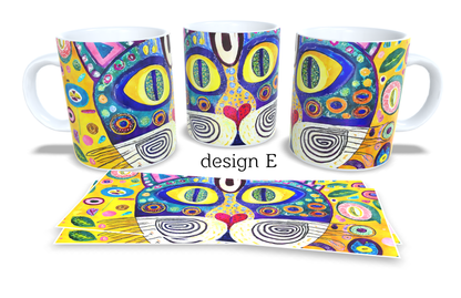 Colourfull Coffee and Tea Mug. Coffee Cup. Tea Mug. 