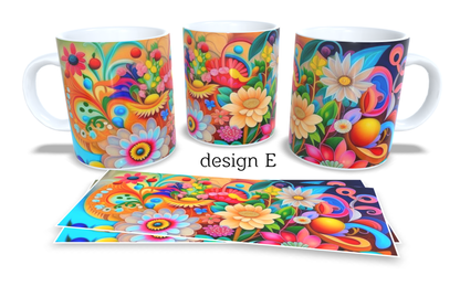 Colourfull Coffee and Tea Mug. Coffee Cup. Tea Mug. 