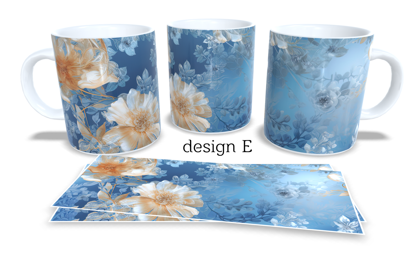 Colourfull Coffee and Tea Mug. Coffee Cup. Tea Mug. Abstract colourfull floral and lace. Full colour sublimated #272