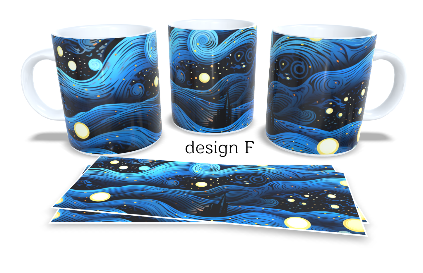 #244 Colourfull Coffee and Tea Mug. Coffee Cup. Tea Mug. Abstract stay sky. Full colour sublimated