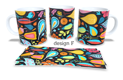 Colourfull Coffee and Tea Mug. Coffee Cup. Tea Mug. 