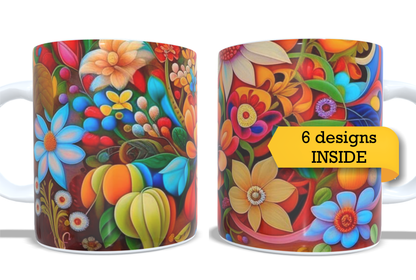 Colourfull Coffee and Tea Mug. Coffee Cup. Tea Mug. 