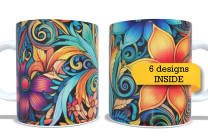 Colourfull Coffee and Tea Mug. Coffee Cup. Tea Mug. 