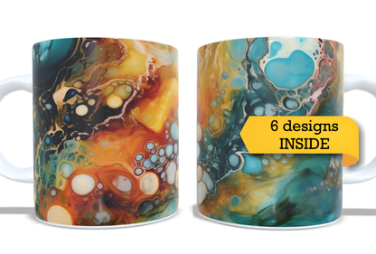 Colourfull Coffee and Tea Mug. Coffee Cup. Tea Mug. 