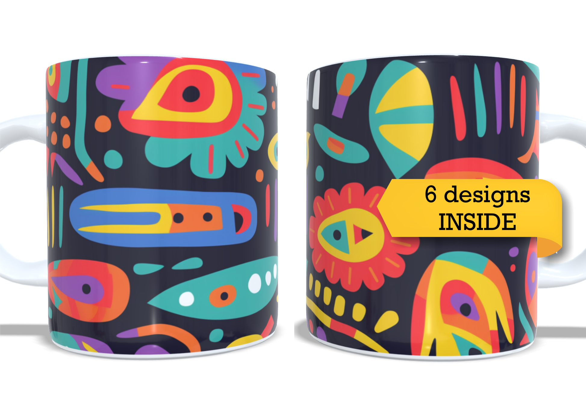 Colourfull Coffee and Tea Mug. Coffee Cup. Tea Mug. 