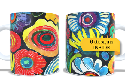 Colourfull Coffee and Tea Mug. Coffee Cup. Tea Mug. 