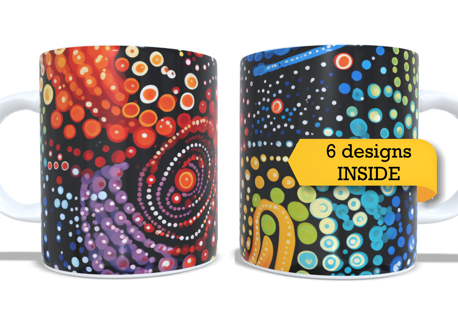 Colourfull Coffee and Tea Mug. Coffee Cup. Tea Mug. 