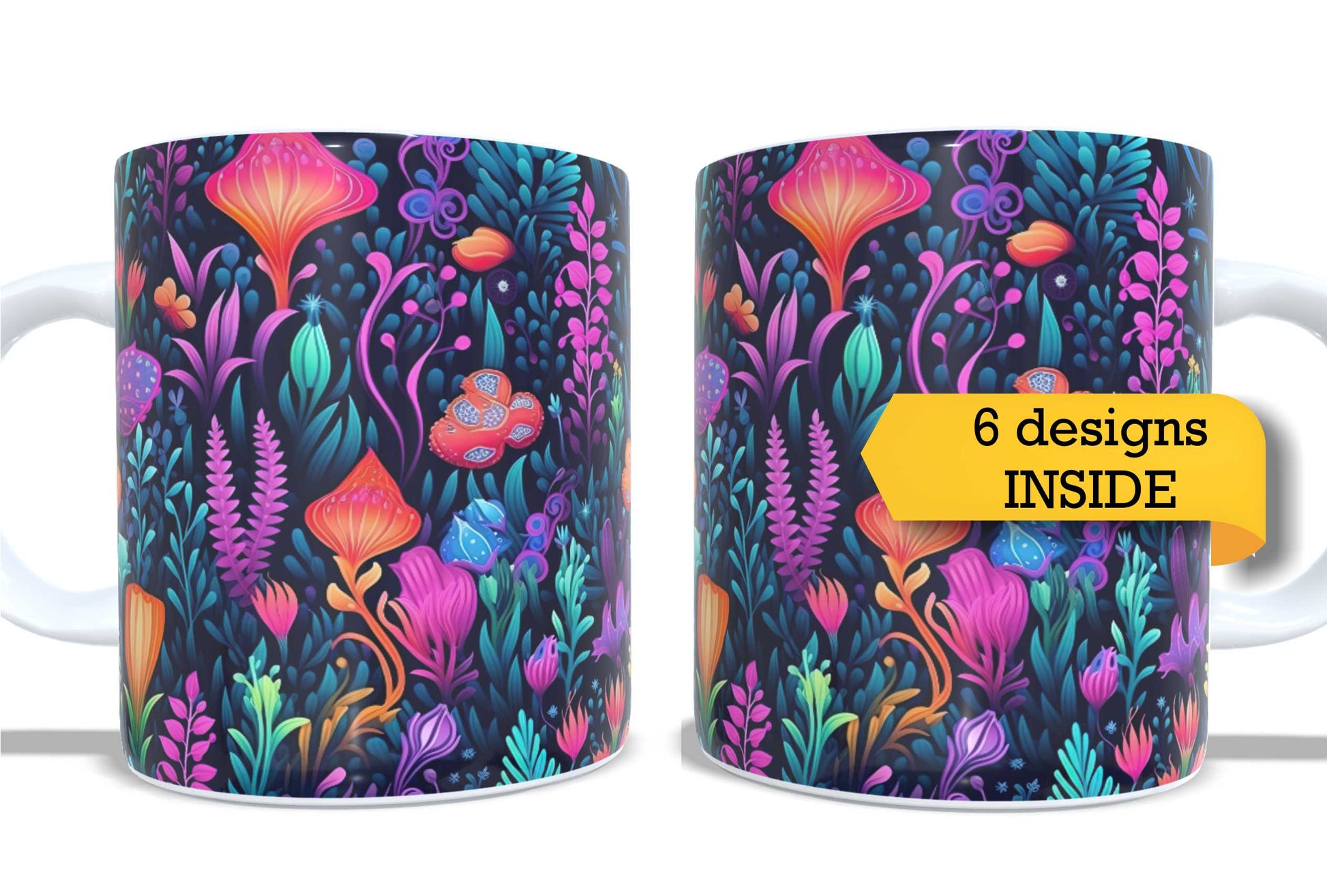 Set of 2 Coffee and Tea Mugs.