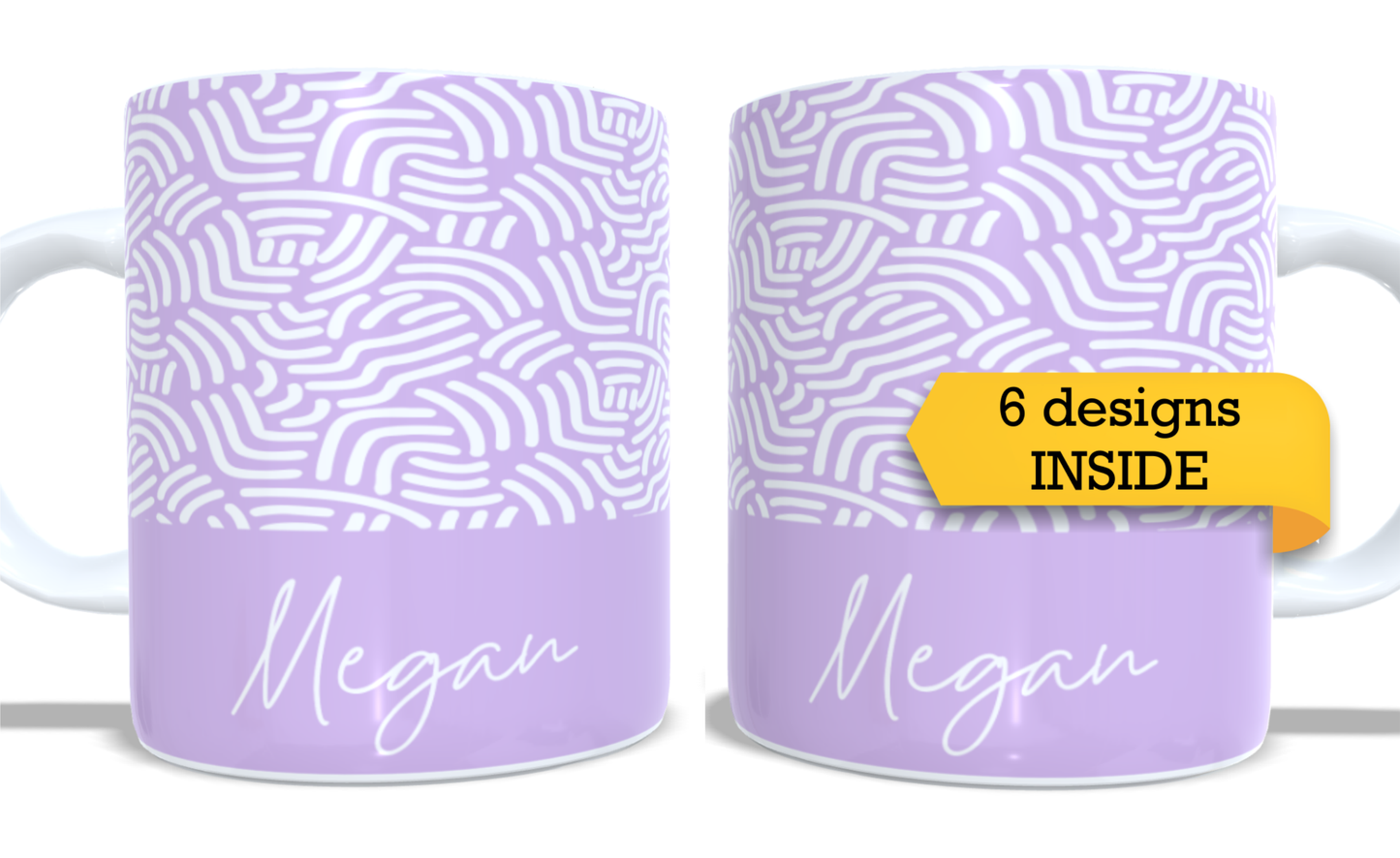 #231 Personalized Colourfull Coffee and Tea Mug. Coffee Cup. Tea Mug. Abstract shapes. Full colour sublimated