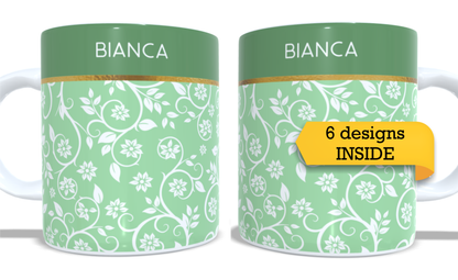 #221 Personalized Colourfull Coffee and Tea Mug. Coffee Cup. Tea Mug. Full colour sublimated