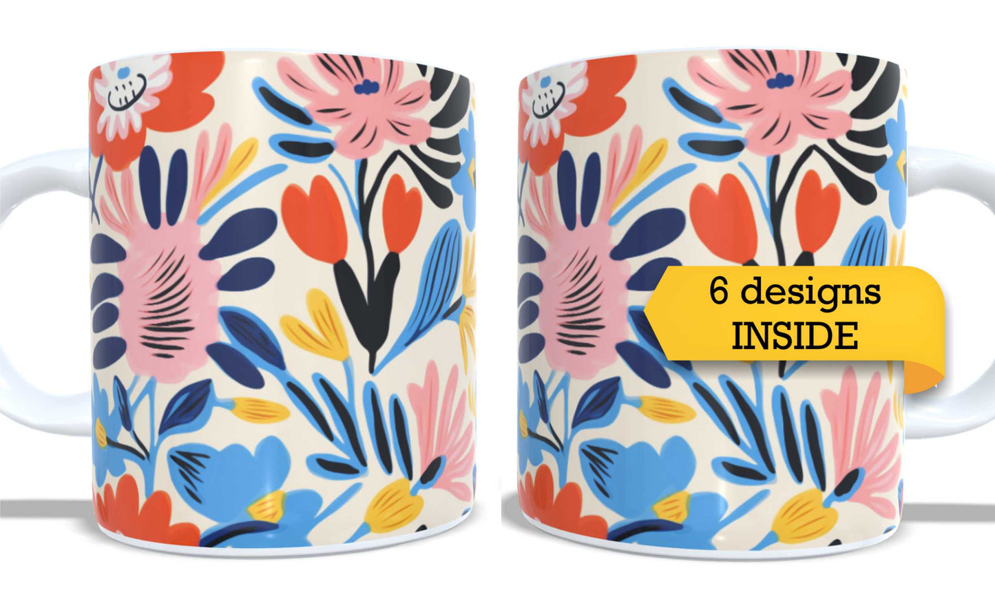 Set of 2 Coffee and Tea Mugs.