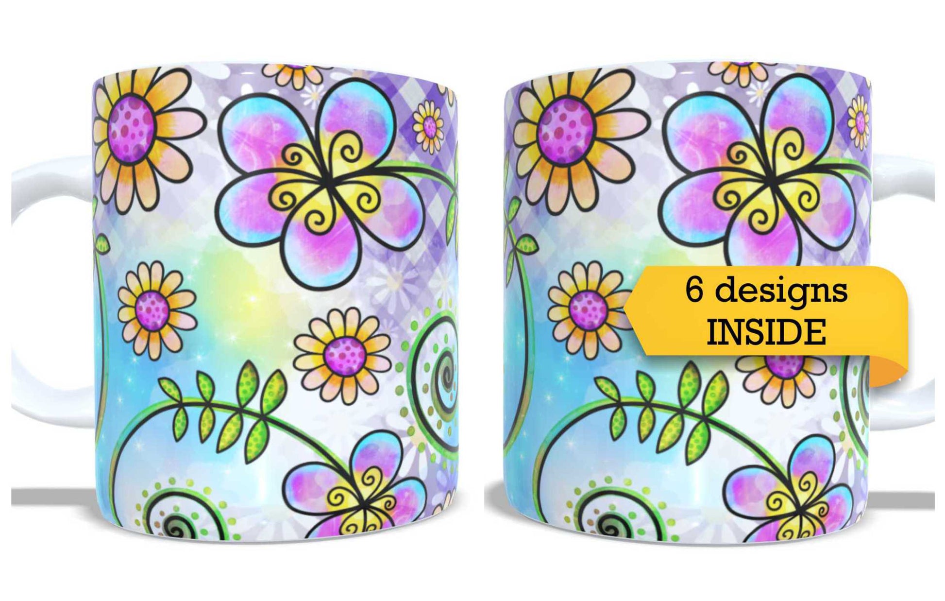 Set of 2 Coffee and Tea Mugs.