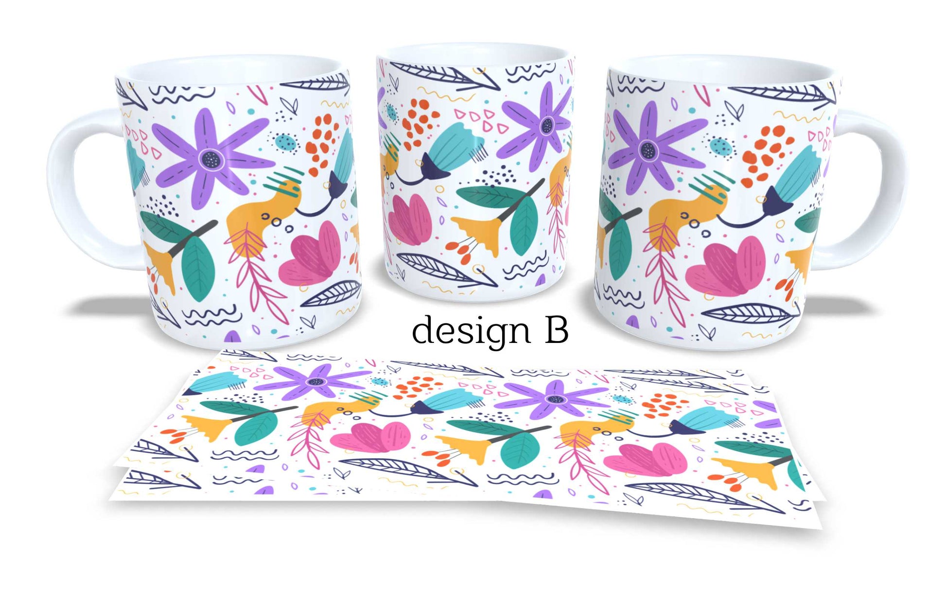 Set of 2 Coffee and Tea Mugs. 