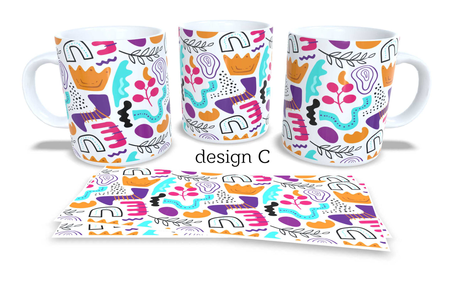 Set of 2 Coffee and Tea Mugs. 