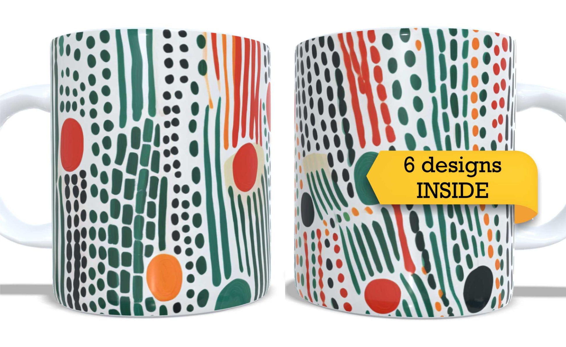 Set of 2 Coffee and Tea Mugs.