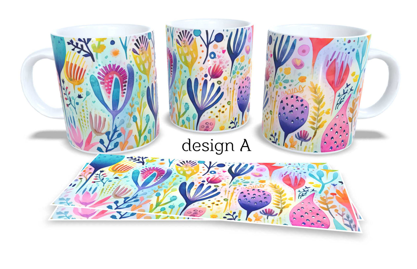 Set of 2 Coffee and Tea Mugs.