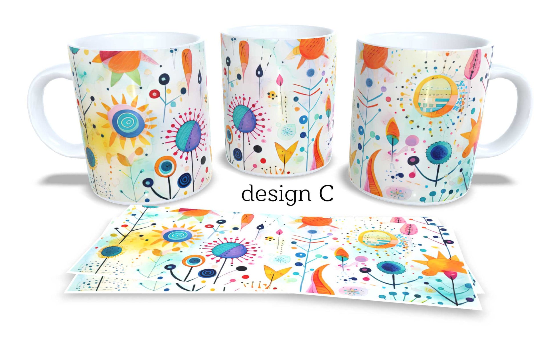 Set of 2 Coffee and Tea Mugs.