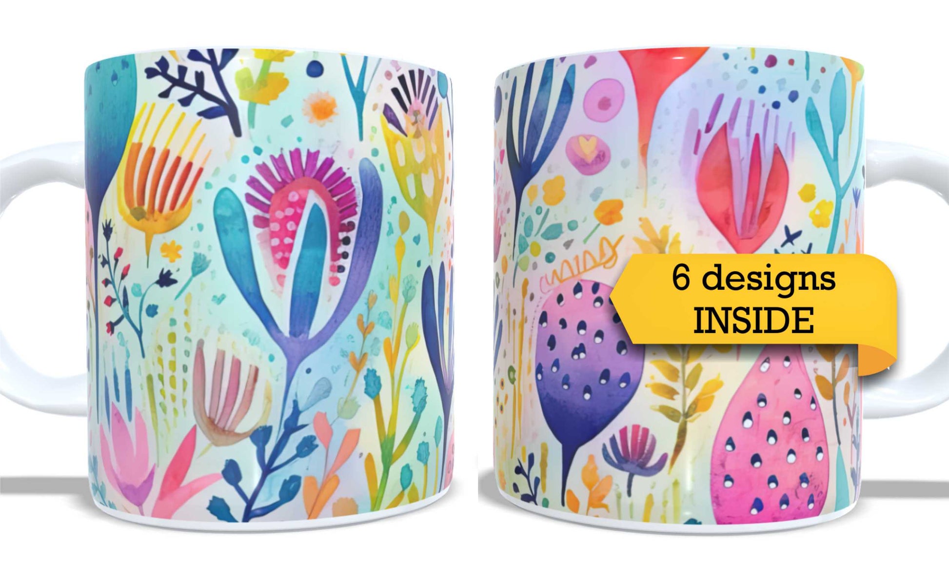 Set of 2 Coffee and Tea Mugs.