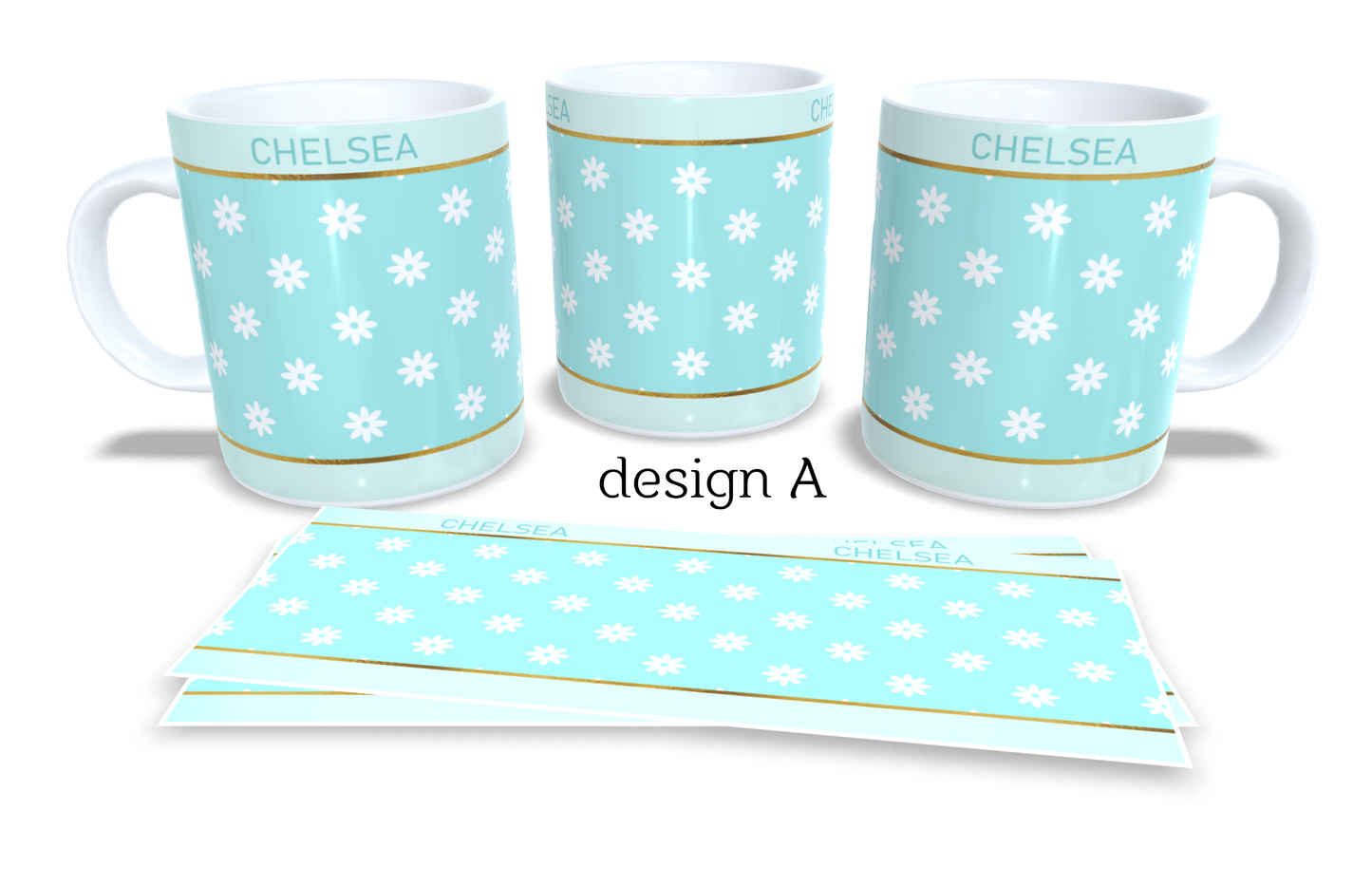 #234 Personalized Colourfull Coffee and Tea Mug. Coffee Cup. Tea Mug. Colourfull floral . Full colour sublimated