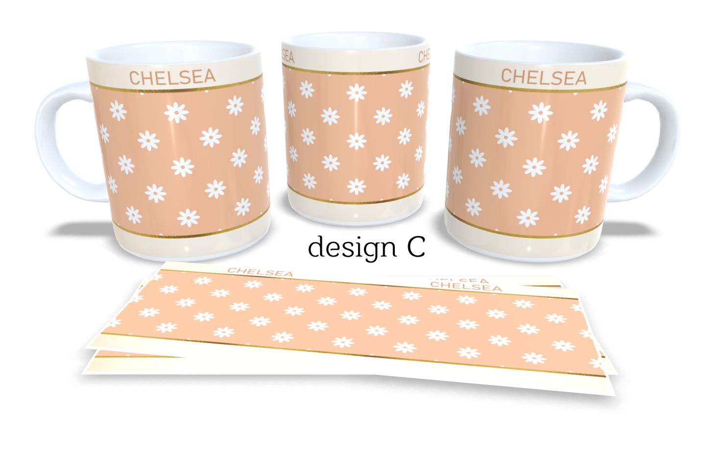 #234 Personalized Colourfull Coffee and Tea Mug. Coffee Cup. Tea Mug. Colourfull floral . Full colour sublimated