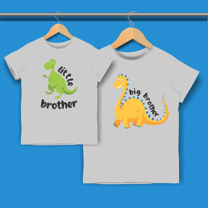 Dinosaur Big Brother Little Brother T-shirt for Boys