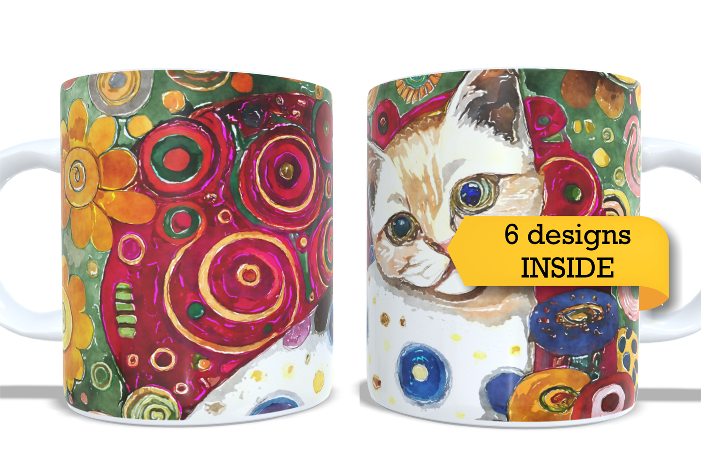 Colourfull Coffee and Tea Mug. Coffee Cup. Tea Mug. 