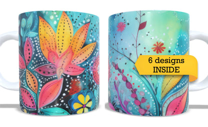 Set of 2 Coffee and Tea Mugs.