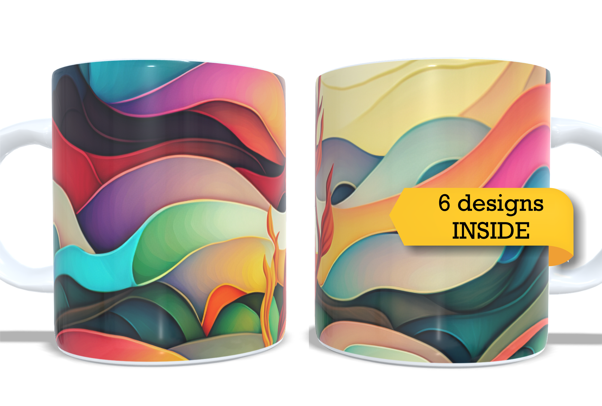 Colourfull Coffee and Tea Mug. Coffee Cup. Tea Mug. 