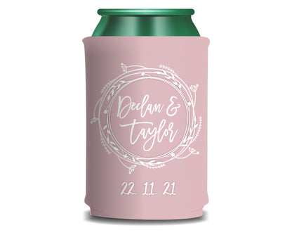 Personalized Flat-Pack Collapsible Wedding Stubby Holders