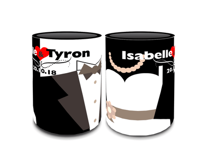 Full Colour Sublimated Wedding Stubby Holder