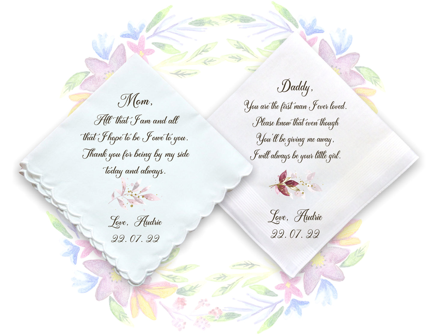 Wedding Gift Handkerchiefs