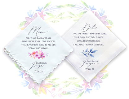 Wedding Gift Handkerchiefs