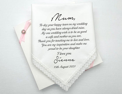 Personalised Wedding Gift Handkerchief, #15