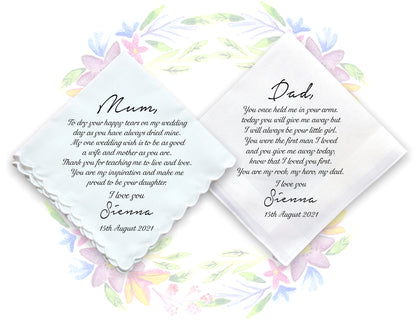 Personalised Wedding Gift Handkerchief, #15