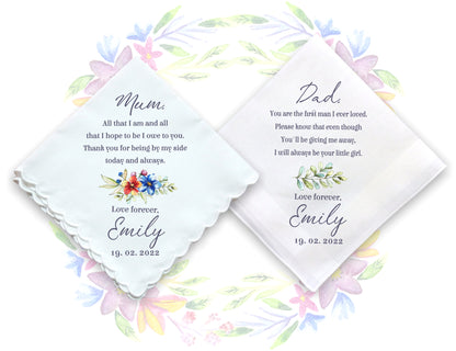 Wedding Gift Handkerchiefs